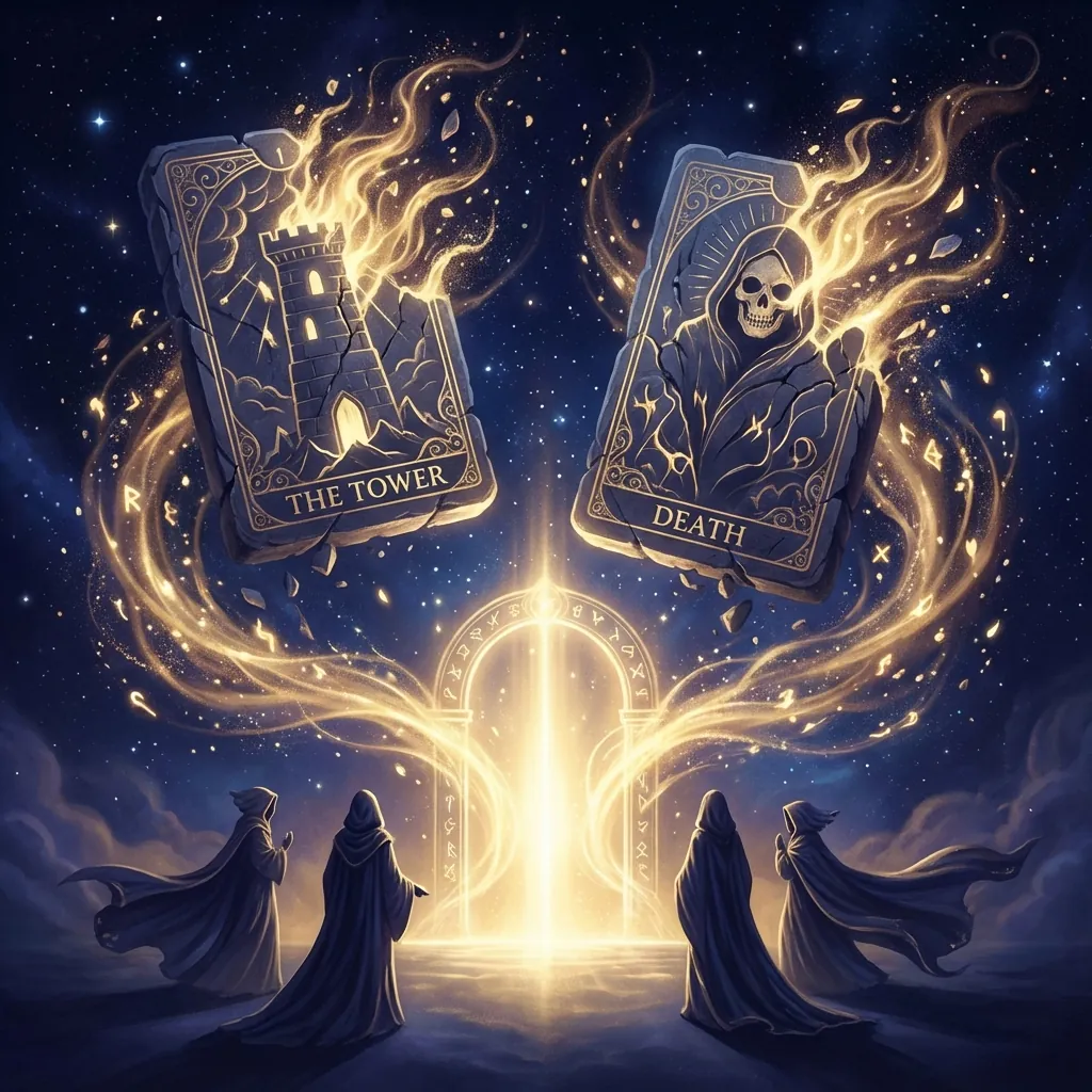 Cartas “difíceis” no tarô (Morte, Torre, Diabo): significados sem alarmismo Cartas “difíceis” no tarô (Morte, Torre, Diabo): significados sem alarmismo