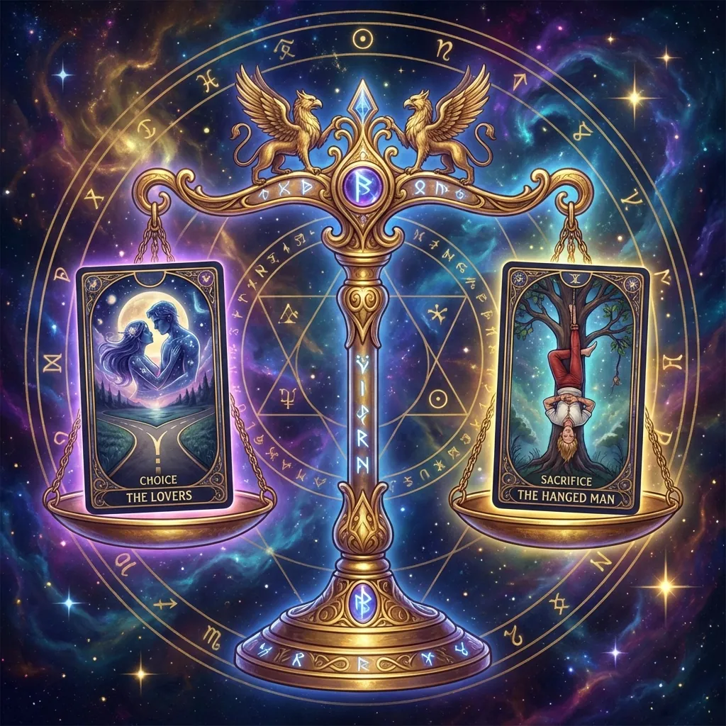 Tiragem para decisão (prós e contras): 5 cartas para escolher com clareza Tiragem para decisão (prós e contras): 5 cartas para escolher com clareza